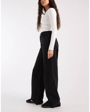 Pieces Selma High Waisted Wide Leg Jeans - White
