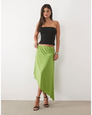 ASOS Kombiteil crop-rock mit asymmetrischem saum und perlen - Grün