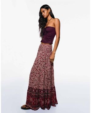 Bershka – maxirock - Rot