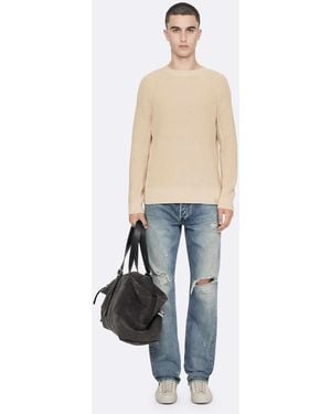 AllSaints Kit sweatshirt mit rundhalsausschnitt - Weiß