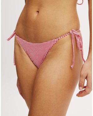 Cotton On String Tie Side Brazilian Bikini Bottom - Pink