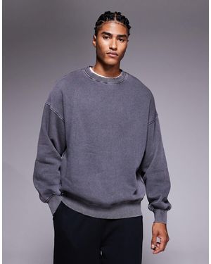 ADPT Oversized Sweatshirt With - Gray
