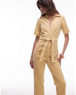 & Other Stories Belted Jumpsuit - Natural