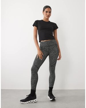 Sweaty Betty Leggings De Entrenamiento Power 7/8 Con Estampado De Microtopos - Negro