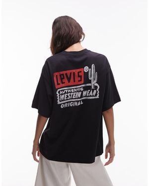 Levi's Oversized T-shirt With Back Print - Black