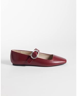 Calvin Klein Square Ballerina Pumps - Purple