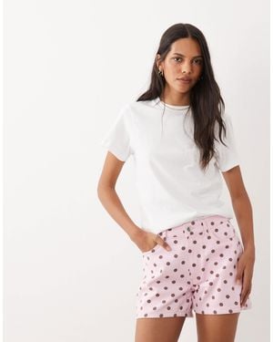 Miss Selfridge Denim Short - White