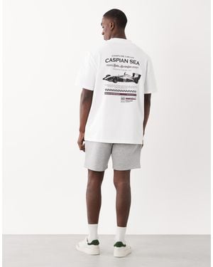 Threadbare Back Print T-Shirt - White
