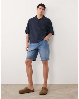 Threadbare Denim Shorts - Blue