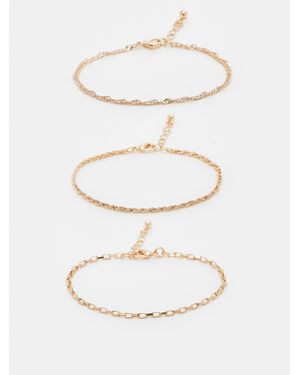 ASOS – 3er-pack e armbänder - Weiß
