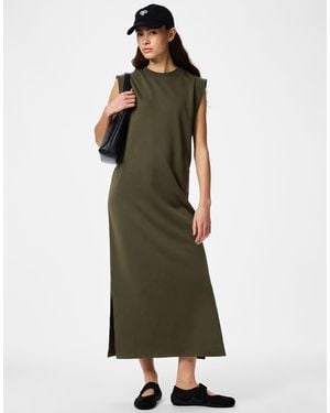 Pieces Sweat Dress - Green