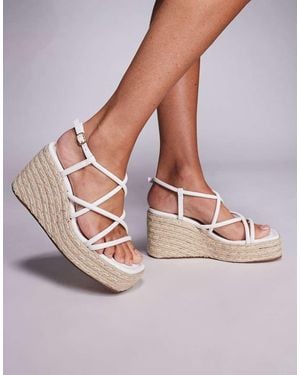 SIMMI Belise Wedge Heels - White