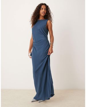ASOS Maxi Dress With Cut Out Back - Blue