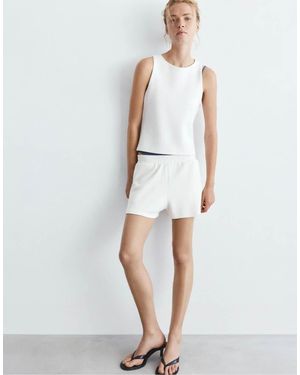 Pull&Bear Sports Shorts - White