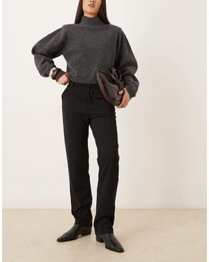 Jdy Straight Leg Casual Pants - Black