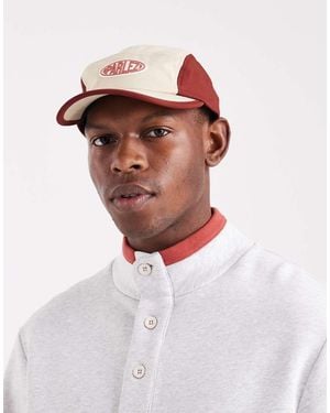Parlez Rubberised Patch Logo Colourblock 5-panel Cap - White