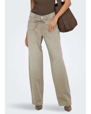 ONLY Gianna straight jeans mit mittlerer leibhöhe - Natur