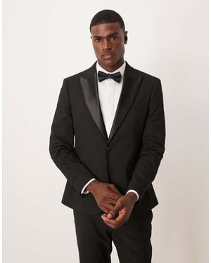 ASOS Slim Tuxedo Jacket - Black