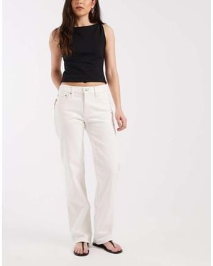 Gap Relaxed Straight Leg Jean - White