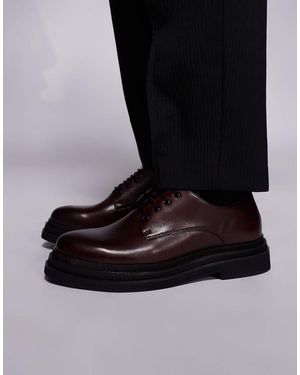 Walk London Brooklyn Derby Shoe - Black