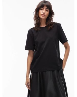 ARKET Cotton Elastane Boxy Tee - Blue