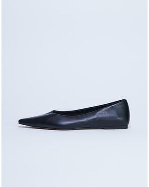 TOPSHOP Ace Point Toe Flat Shoes - Blue