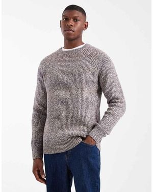 Threadbare Jersey Con Cuello Redondo De Punto Acanalado De - Gris