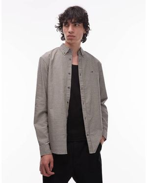 Tommy Hilfiger Camisa Oxford A Cuadros De Corte Estándar De -Verde - Gris