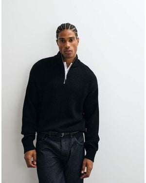 JJ Rebel Half Zip Jumper - Blue