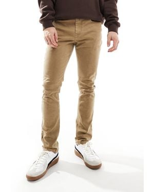 Threadbare – schmal geschnittene chinohose - Natur