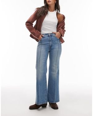 Levi's Ribcage Bells High Rise Flare Jeans - Blue