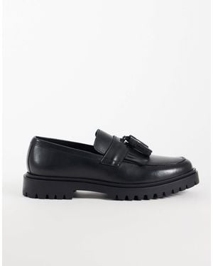 Jack & Jones Chunky Tassel Loafers - Black