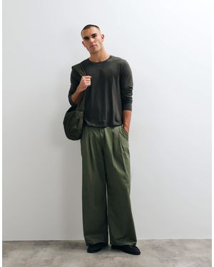 Weekday Slightly Shrunken Fit Long Sleeve T-shirt - Green
