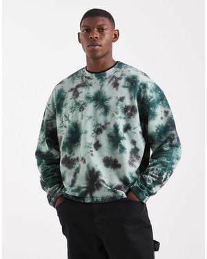 Redefined Rebel – kastiges sweatshirt - Grün