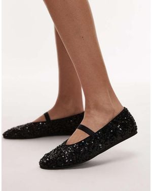 ARKET Ballerina Pumps Met Lovertjes - Bruin