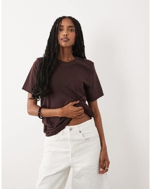 ARKET Short Sleeve T-shirt - Brown