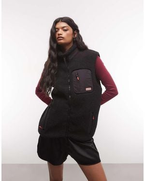 HUNTER Elements Borg Fleece Gilet - Black