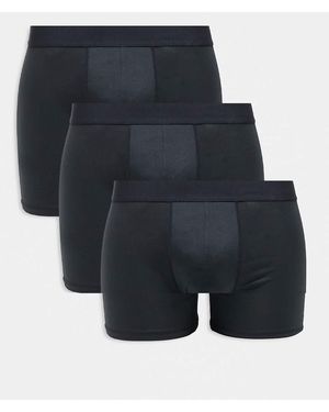 4505 3 Pack Quick Dry Microfibre Performance Boxer Briefs - Blue