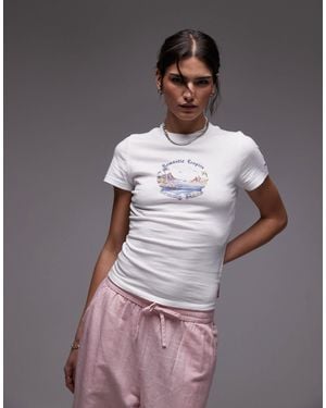 Tommy Hilfiger Romantic Tropics Graphic T-shirt - White