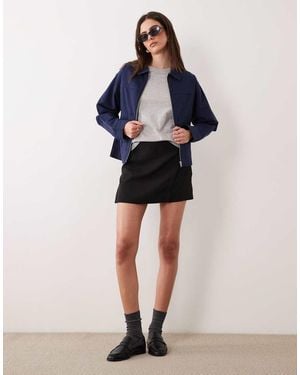 ASOS Tailored Wrap Mini Skort - Blue
