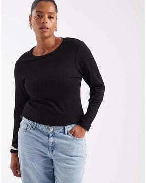 ONLY Nur curve langarmoberteil - Blau