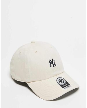 '47 Gorra De Béisbol Beis Con Logo Pequeño De Los Ny Yankees Clean Up De -Neutro