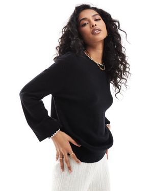Threadbare – strickpullover - Schwarz
