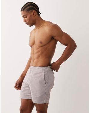 ARKET Seersucker Swim Shorts - Red