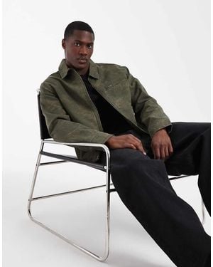 Levi's Chaqueta Harrington Estampada Cristobal En-Verde - Negro