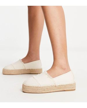 South Beach Espadrilles Color Crema Sfrangiate - Neutro