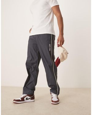 Calvin Klein Crinkle Nylon Track Trousers - Natural