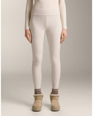 Oysho Super-extra-warm Seamless 70cm High-rise Ankle-length leggings - Natural