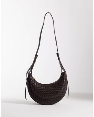 JW PEI Sharon Woven Crossbody Bag - Black