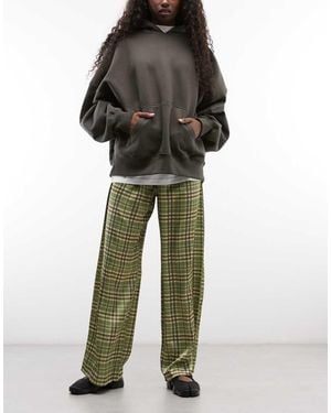 Reclaimed Vintage Satin Wide Leg Trouser - Multicolour